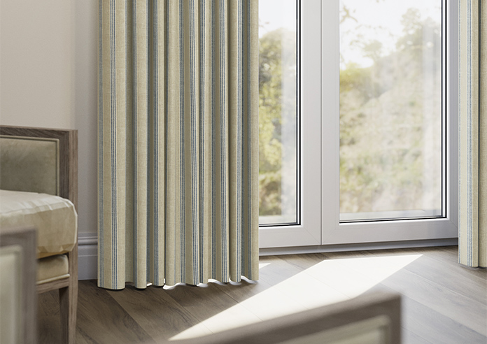 Emily Bond George Stripe, Indigo - Made to Measure Curtains - Image 5